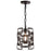 CWI Lighting Litani 1 Light Down Chandelier With Brown Finish