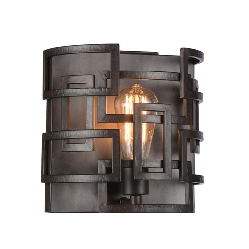 CWI Lighting Litani 1 Light Wall Sconce With Brown Finish