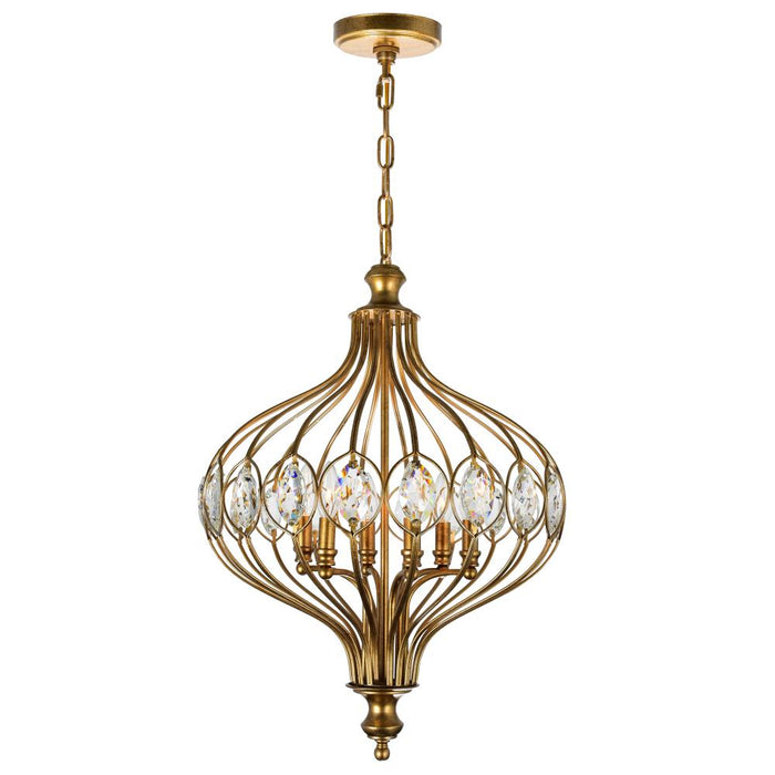 CWI Lighting Altair 6 Light Chandelier With Antique Bronze Finish