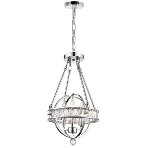 Arkansas 3 Light Mini Chandelier With Chrome Finish | 9957P12-3-601