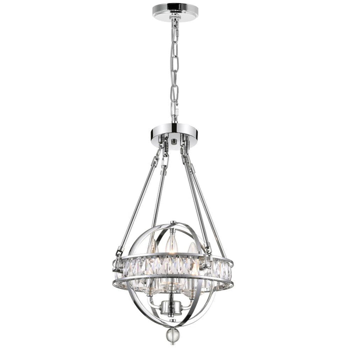 Arkansas 3 Light Mini Chandelier With Chrome Finish | 9957P12-3-601