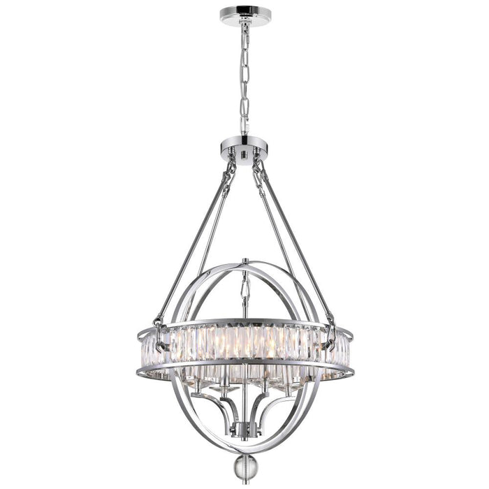 Arkansas 4 Light Chandelier With Chrome Finish | 9957P20-4-601