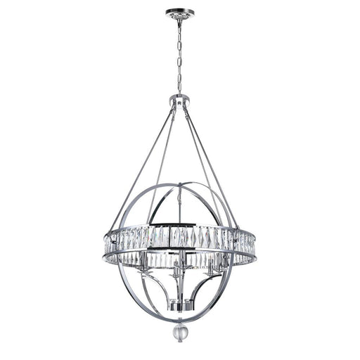 Arkansas 6 Light Chandelier With Chrome Finish | 9957P30-6-601