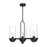 Cyrus 24-in Clear Glass/matte Black 3 Lights Linear Pendant | LP539024MBCL