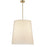 1 Light Incandescent Aged Brass Pendant With Boucle Fabric Shade | DAL-201P-AGB