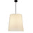 1 Light Incandescent Matte Black Pendant With Boucle Fabric Shade | DAL-201P-MB