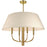 4 Light Incandescent Aged Brass Chandelier With Boucle Fabric Shade | DAL-244C-AGB