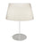 1 Light Incandescent Matte White Table Lamp With Boucle Fabric Shade | DAL-281T-MW