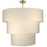 9 Light Incandescent Aged Brass Pendant With Boucle Fabric Shade | DAL-309P-AGB