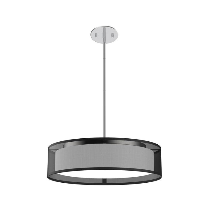 Kuzco Lighting Inc Dalton 16-in Black Organza LED Pendant