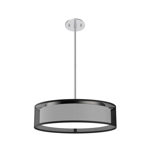 Dalton 16-in Black Organza Led Pendant | PD7916-BOR