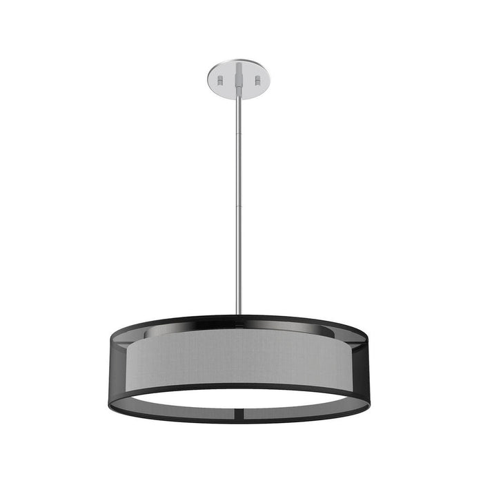 Dalton 16-in Black Organza Led Pendant | PD7916-BOR