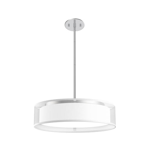 Dalton 16-in White Organza Led Pendant | PD7916-WOR-5CCT