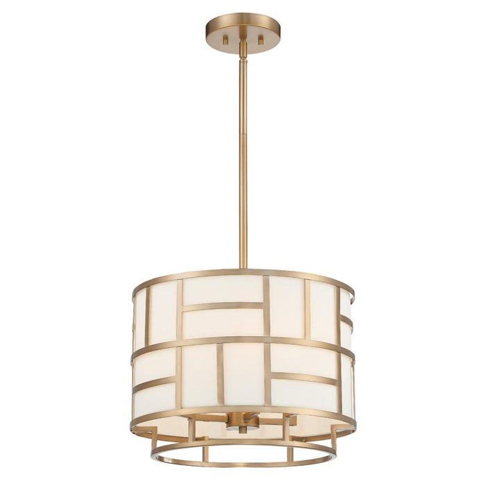 Crystorama Libby Langdon for Crystorama Danielson 4 Light Vibrant Gold Mini Chandelier