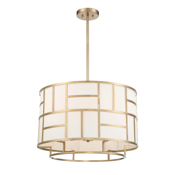 Crystorama Libby Langdon for Crystorama Danielson 6 Light Vibrant Gold Chandelier