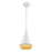 Daphne 7-in White/brown Cotton Rope 1 Light Pendant | PD633107WHBR