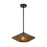 Daphne 15-in Matte Black/brown Cotton Rope 1 Light Pendant | PD633215MBBR