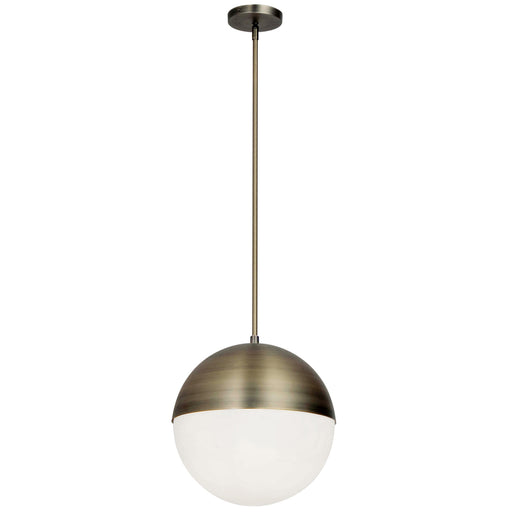  3 Light  Halogen Pendant, Ab W/ Wh Opal Glass | DAY-143P-AB