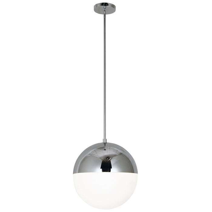 Dainolite 3 Lights Halogen Pendant, PC w/ WH Opal Glass