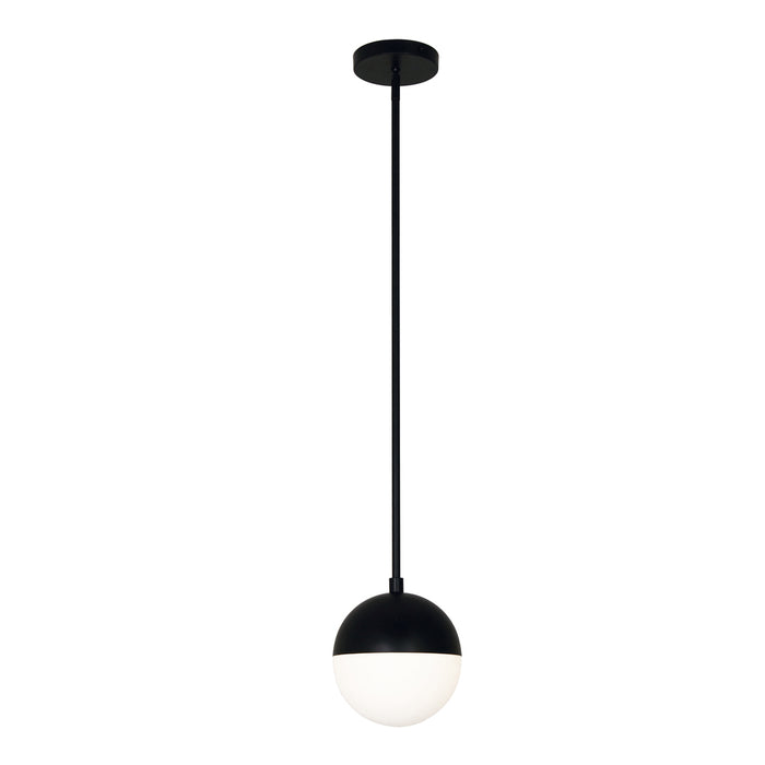 1lt Halogen Pendant, Mb W/ Wh Opal Glass | DAY-71P-MB