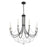 Crystorama Delilah 8 Light Matte Black Chandelier