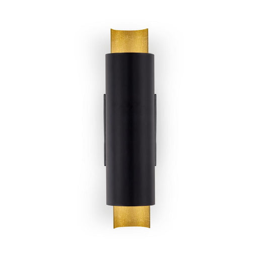 Dela 16-in Black/gold Leaf Led Wall Sconce | WS41216-BK/GL