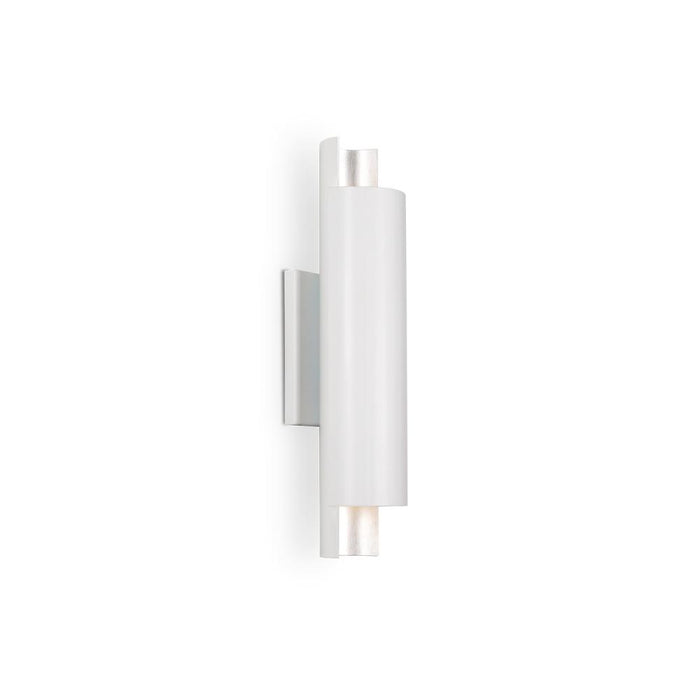 Dela 16-in White/silver Led Wall Sconce | WS41216-WH/SV
