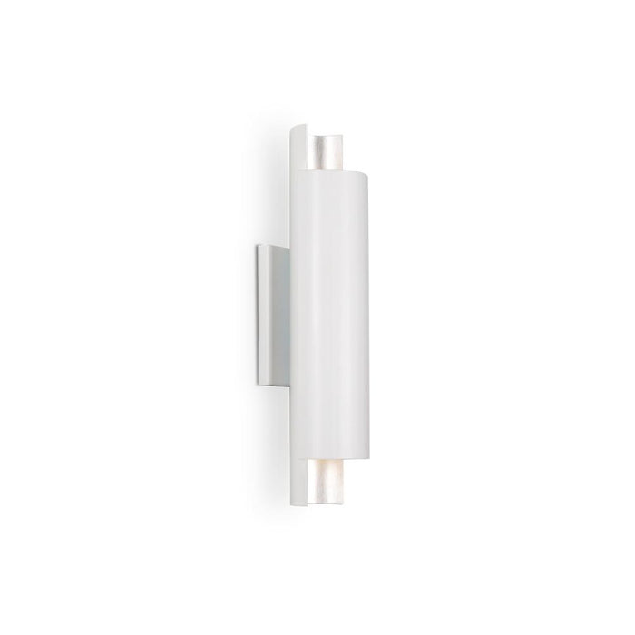 Kuzco Lighting Inc Dela 16-in White/Silver LED Wall Sconce
