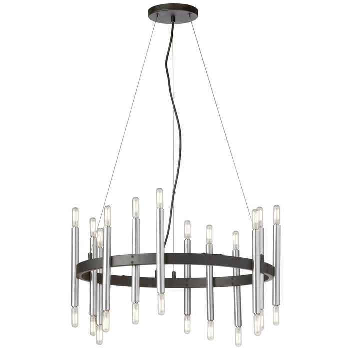 Dainolite 24 Lights Chandelier, MB & PC