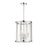 Libby Langdon Devon 4 Light Polished Nickel Lantern Chandelier | DEV-B8004-PN