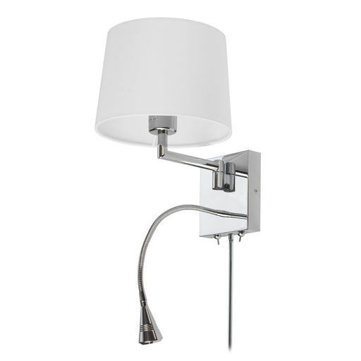 Wall Sconce W/reading Lamp, Pc Finish | DLED426A