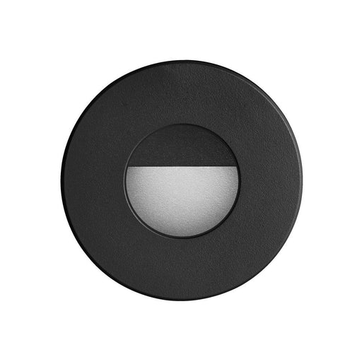 Dainolite Black Round In/Outdoor 3W LED Wall Light