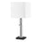 1lt Incandescent Table Lamp, Mb W/ Wh Shade | DM231-MB