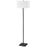  2 Light  Incandescent Floor Lamp, Mb W/ Wh Shade | DM231F-MB