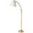 1lt Incan Adjustable Floor Lamp, Agb W/ Wh Shade | DM2578-F-AGB