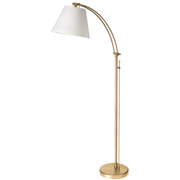 1lt Incan Adjustable Floor Lamp, Agb W/ Wh Shade | DM2578-F-AGB