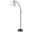 Dainolite 1 Light Incan Adjustable Floor Lamp, MB w/ WH Shade