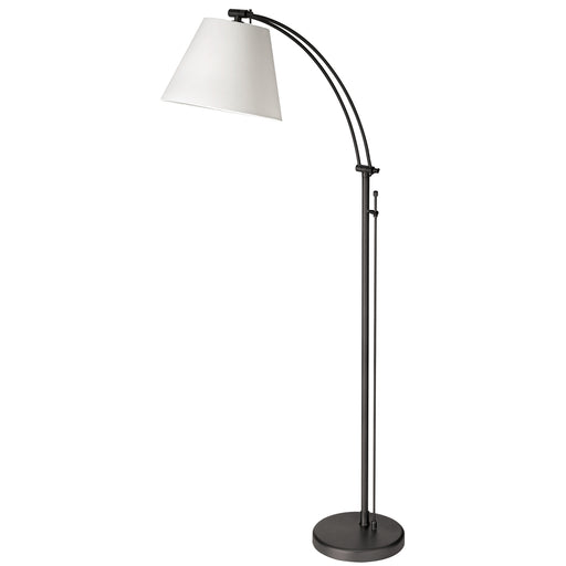 1lt Incan Adjustable Floor Lamp, Mb W/ Wh Shade | DM2578-F-MB