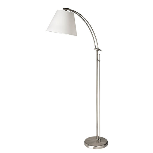 1lt Incan Adjustable Floor Lamp, Sc W/ Wh Shade | DM2578-F-SC