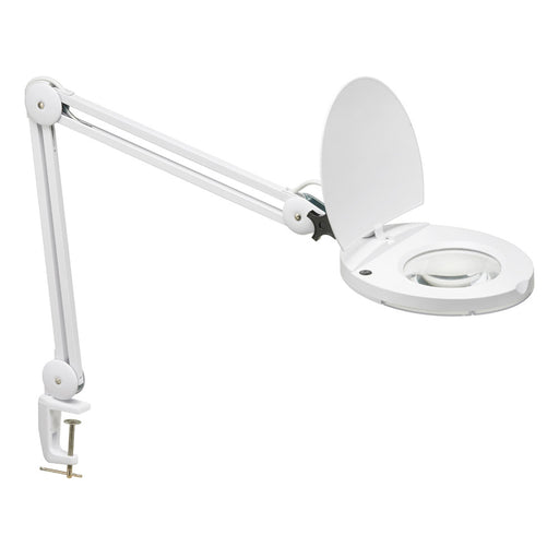 Magnifier W/a-bracket White | DMLED10-A-WH