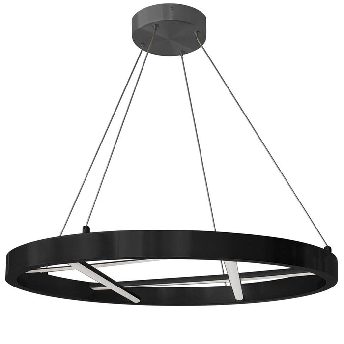40w Chandelier, Mb W/ Wh Silicone Diffuser | DNT-2440LEDC-MB