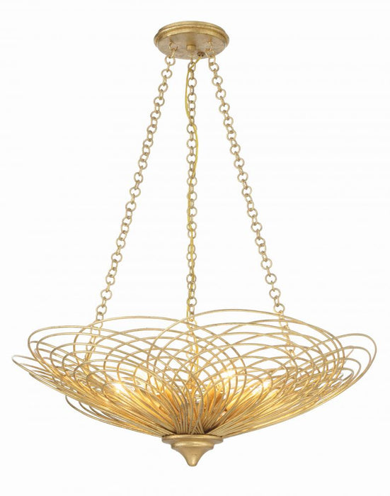 Crystorama Doral 6 Light Renaissance Gold Chandelier