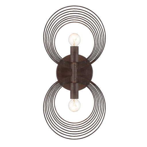 Crystorama Doral 2 Light Forged Bronze Sconce