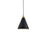 Kuzco Lighting Inc Dorothy 10-in Black With Gold Detail 1 Light Pendant