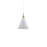 Kuzco Lighting Inc Dorothy 10-in White With Gold Detail 1 Light Pendant