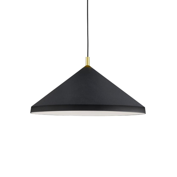 Kuzco Lighting Inc Dorothy 26-in Black With Gold Detail 1 Light Pendant