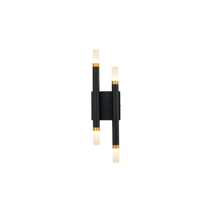 Draven 5-in Black Led Wall Sconce | WS19705-BK-UNV