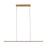 Drift 45-in Brass Dimmable Led Linear Pendant | LP12245-VB