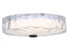 30w Flushmount, Mb W/ Clr Rippled Glass | DUL-1530LEDFH-MB