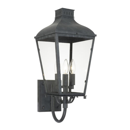 Crystorama Dumont 3 Light Graphite Outdoor Sconce